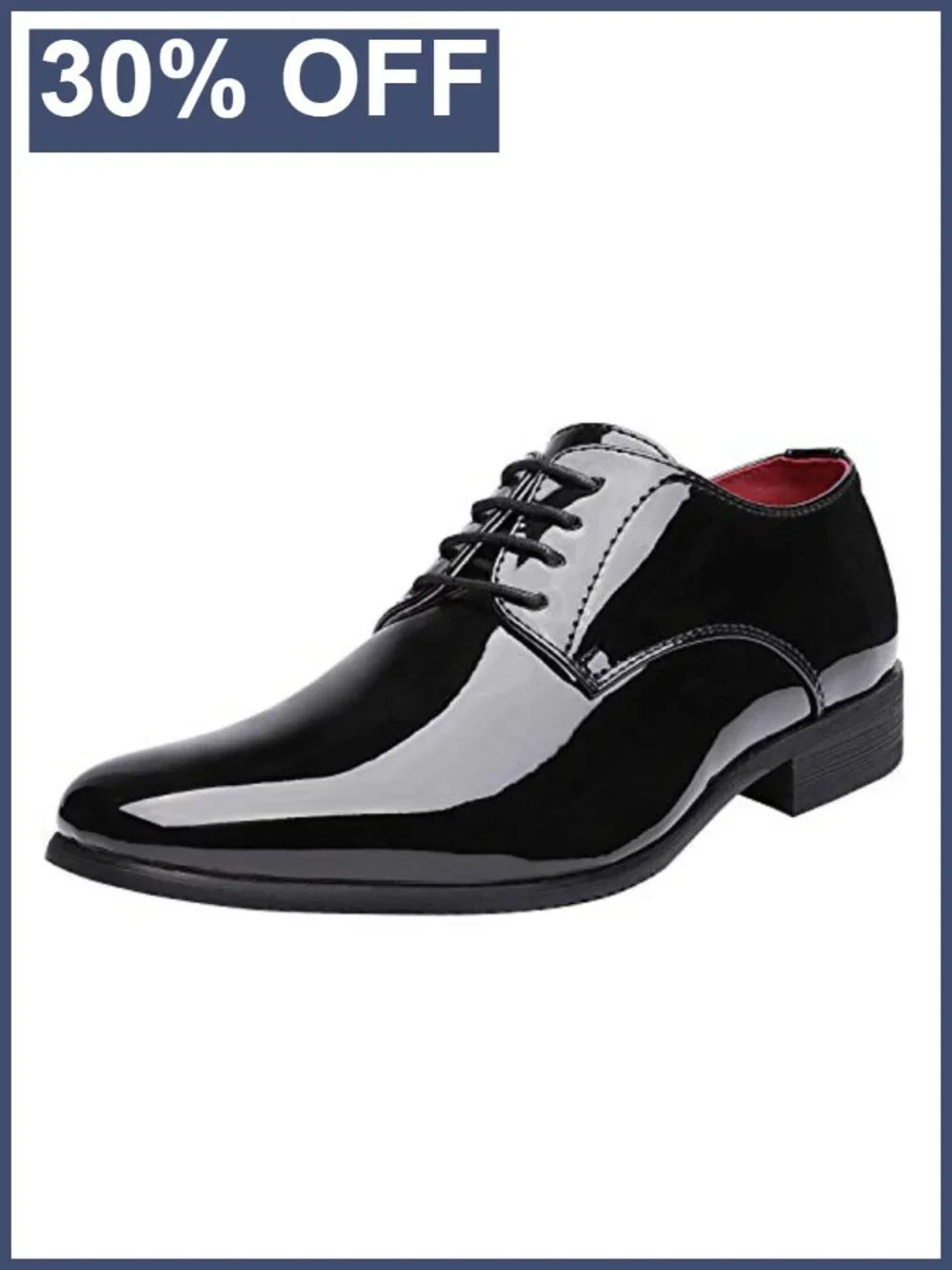Faux Patent Leather Tuxedo Dress Oxford Wedding Party Oxfords
